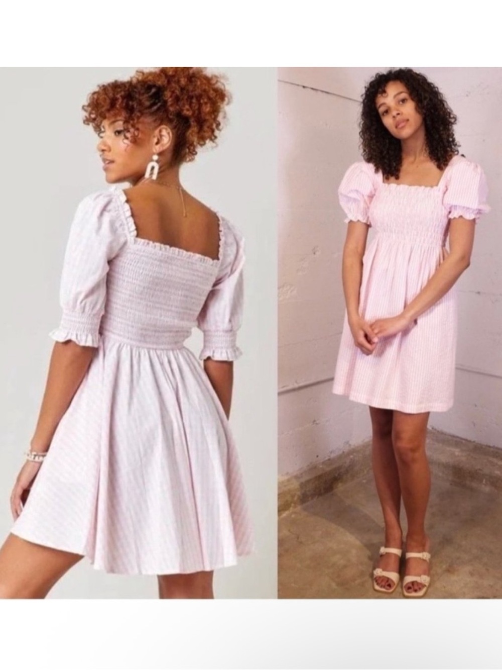 Hill House Home Athena Nap Dress Women’s Size X-Small In Bubblegum Gingham